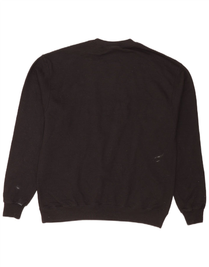 Felpa da uomo Champion Maglione grande in cotone nero