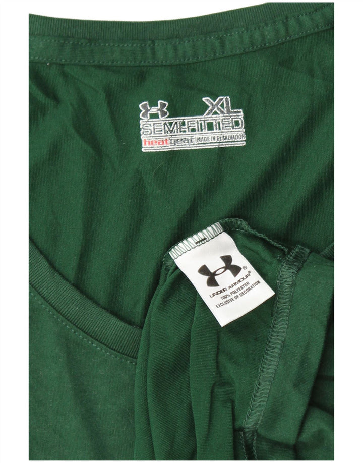 T-shirt Heat Gear da donna UNDER ARMOUR UK 18 XL poliestere verde