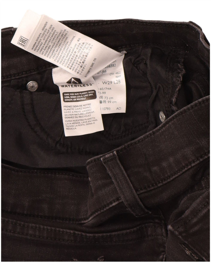 Jeans dritti dalla vestibilità classica da donna Levi's W29 L28 cotone nero