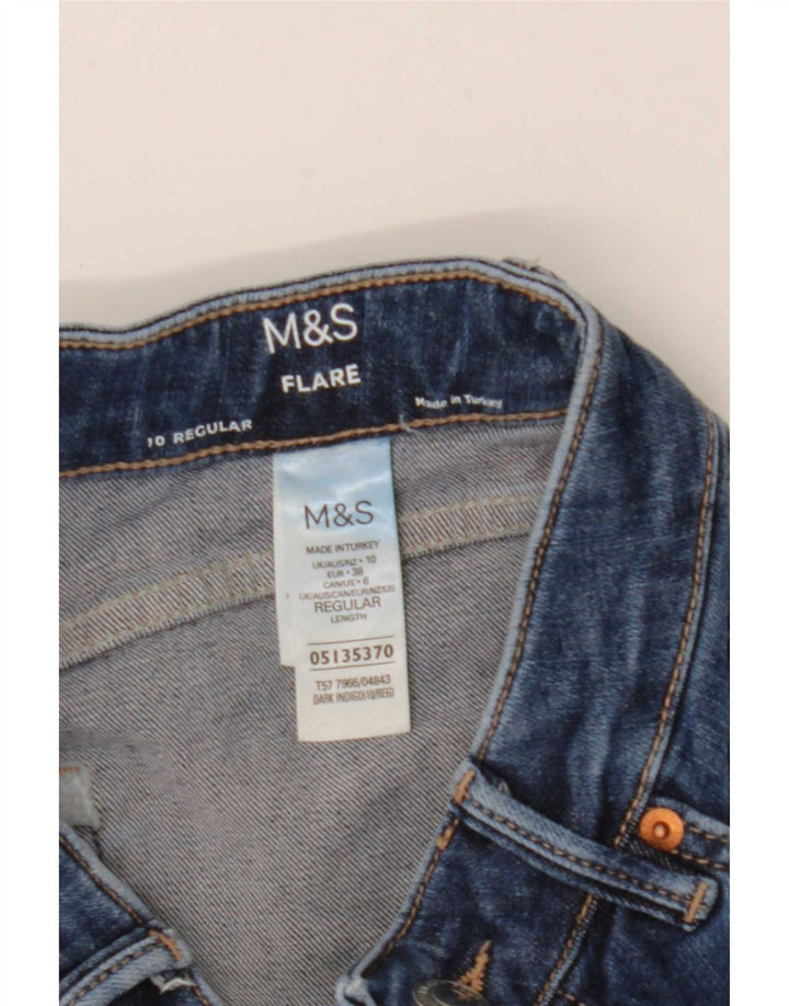 Jeans svasati vestibilità regolare da donna Marks & Spencer UK 10 piccoli W26 L28 blu