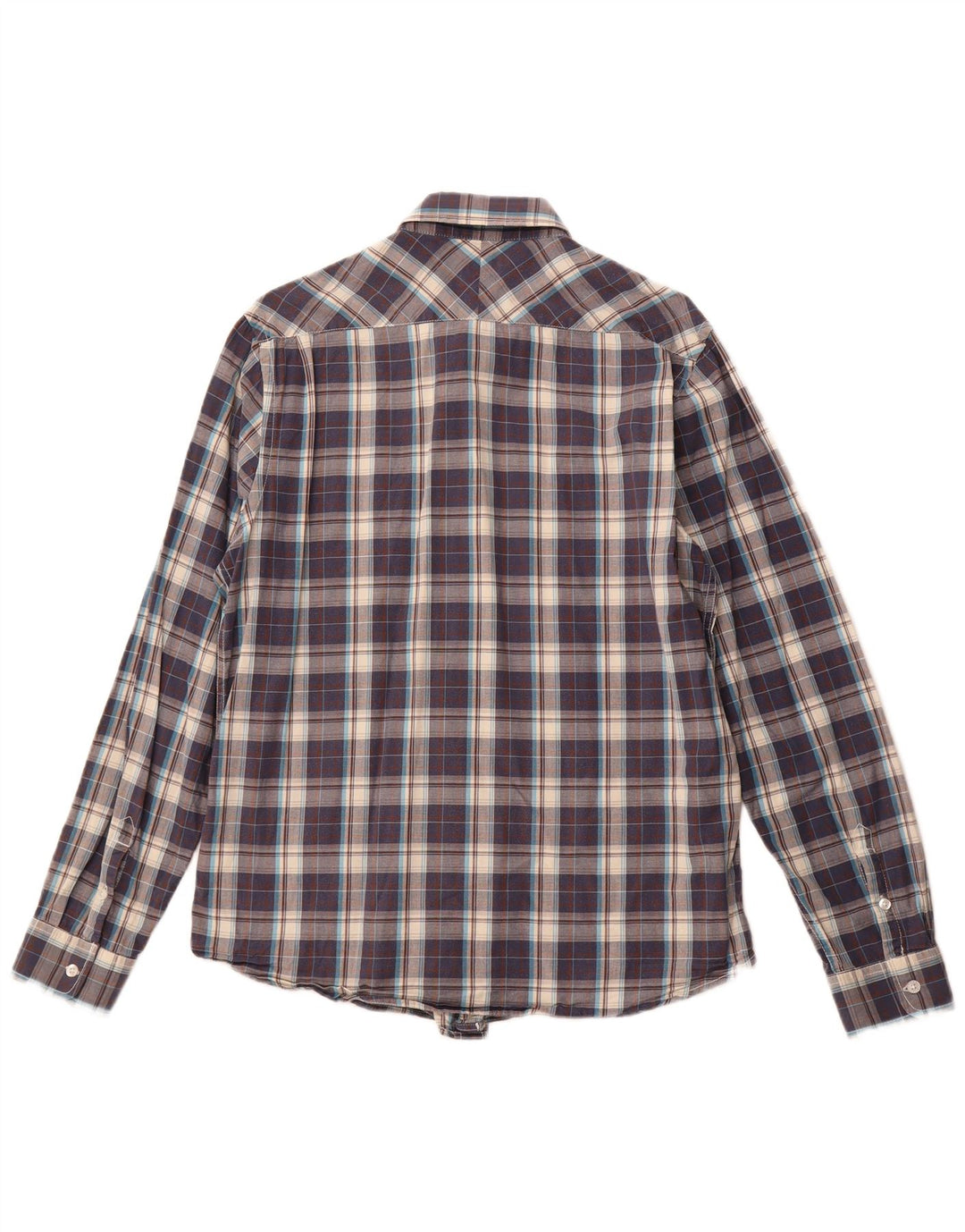 Camicia da uomo LEE in cotone a quadri grandi blu navy