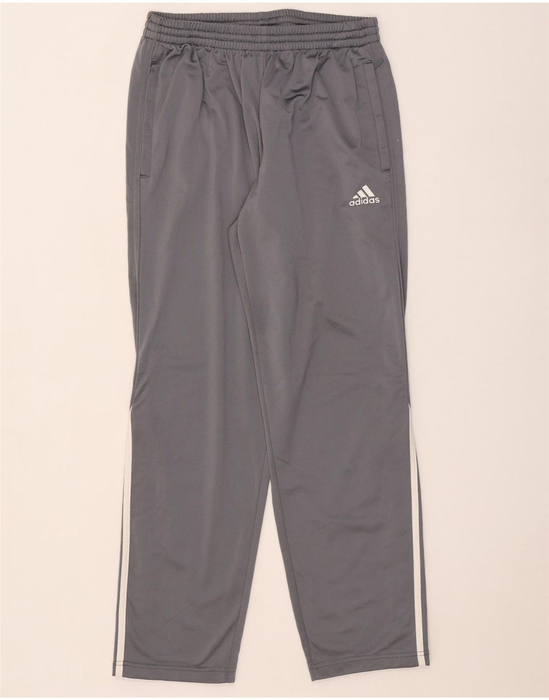 Pantaloni da tuta da uomo Adidas UK 40/42 Poliestere grigio medio