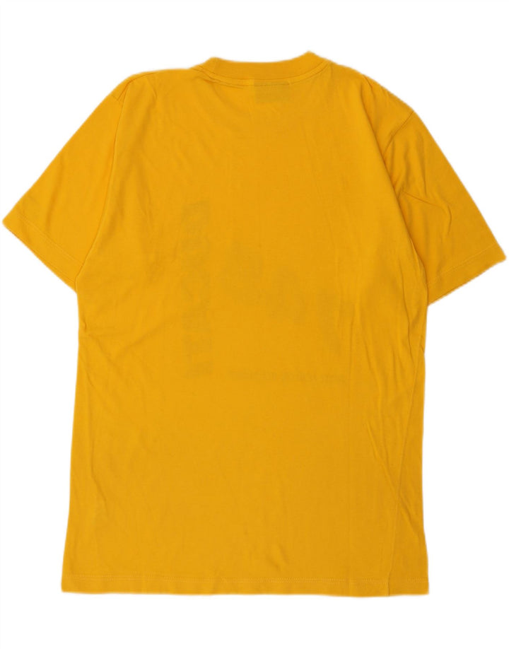 Asics Uomo Ducati Graphic T-shirt Top Large in cotone giallo