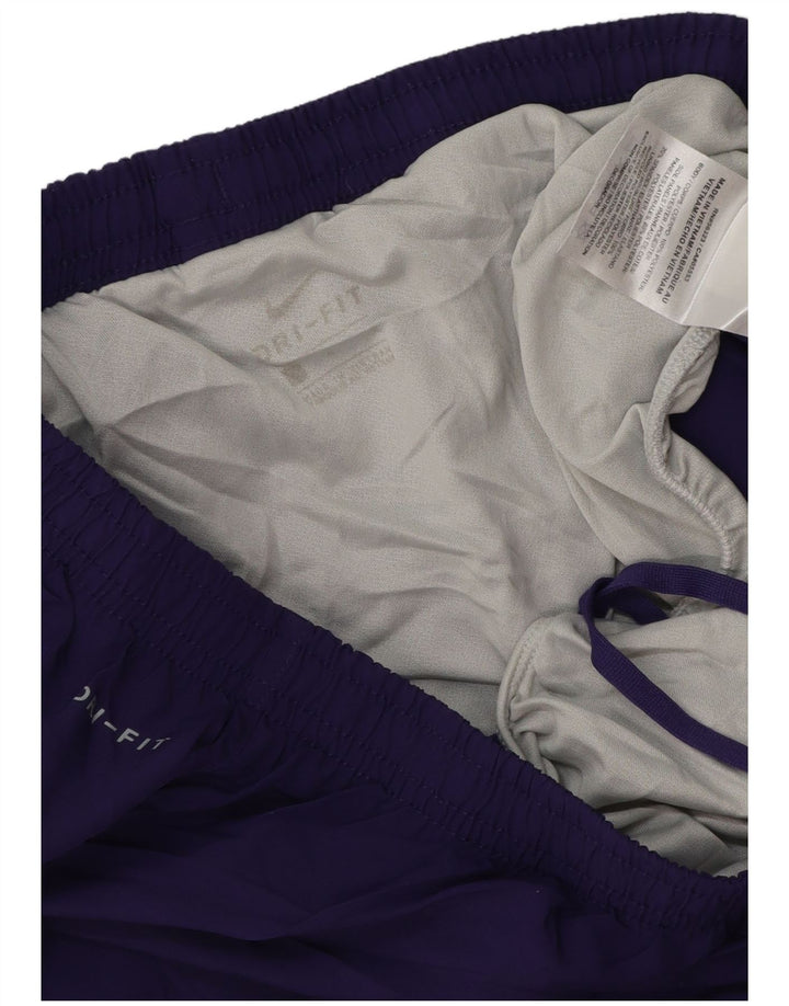 Pantaloncini sportivi NIKE Dri Fit da donna UK 14 poliestere viola medio