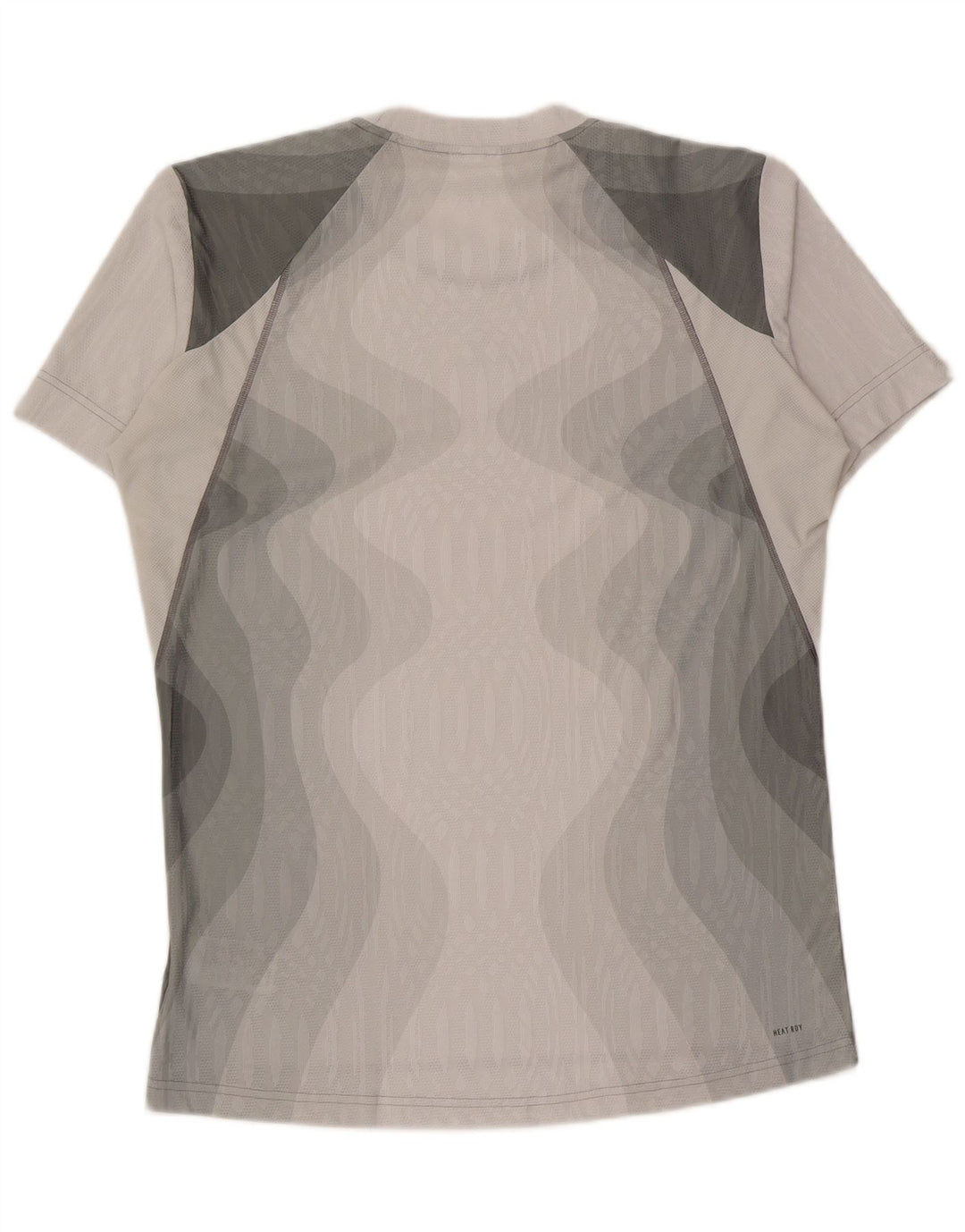 T-shirt grafica Adidas da uomo Aeroready, grande, in poliestere tie-dye grigio