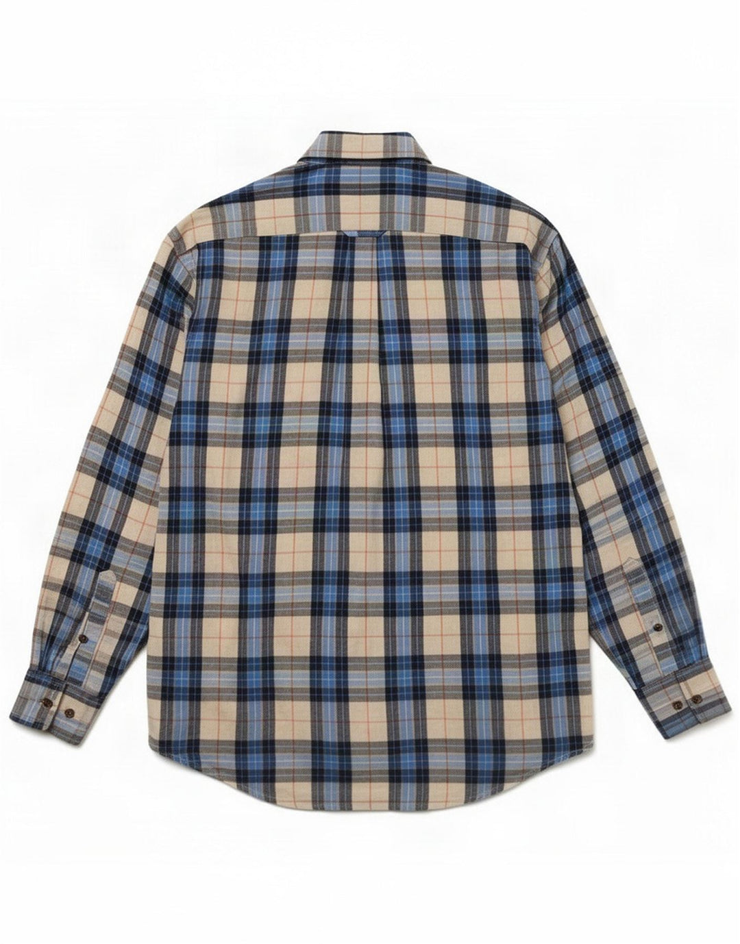 Camicia da uomo Izod in cotone scozzese blu medio