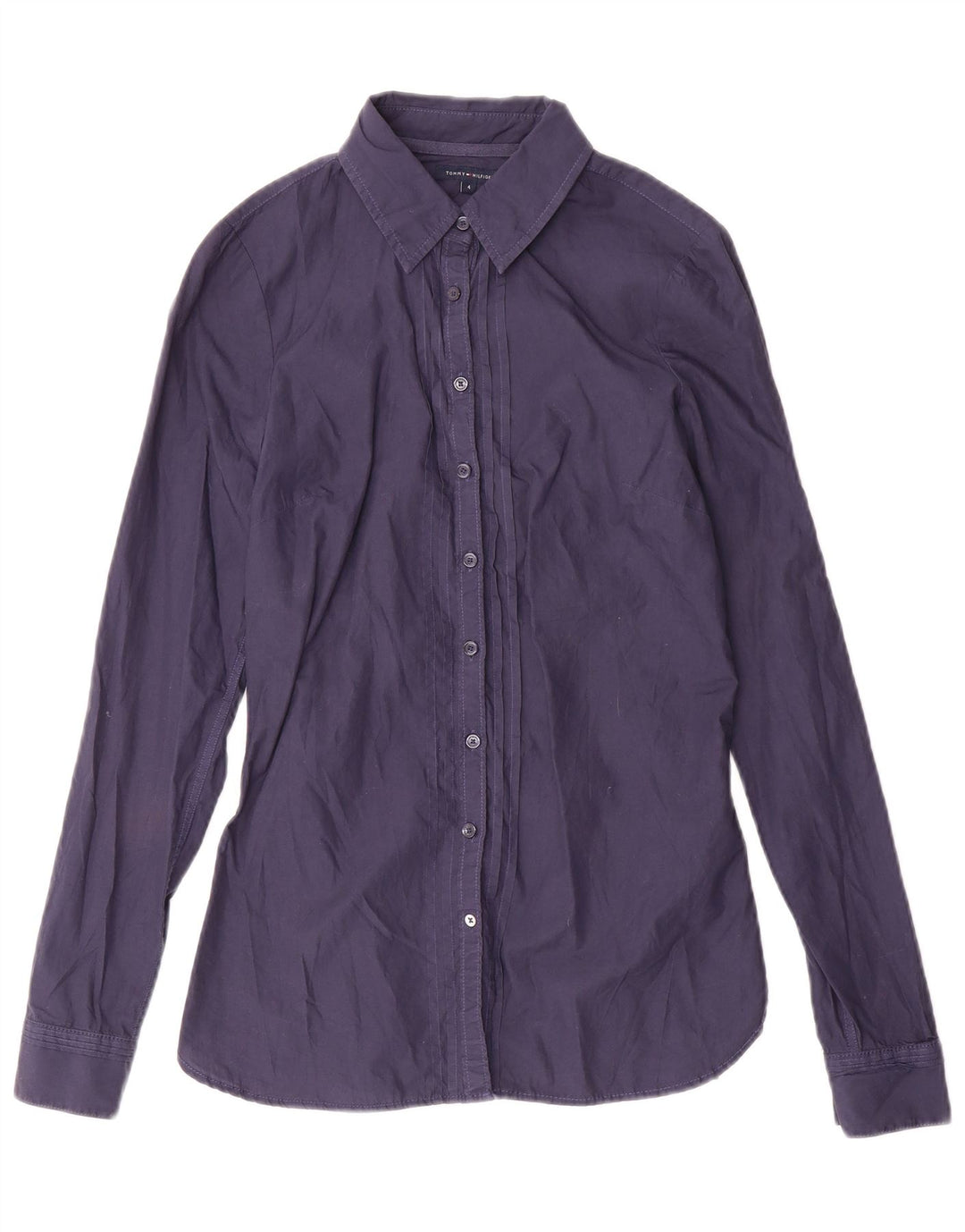 Camicia da donna Tommy Hilfiger US 4 Small in cotone blu navy