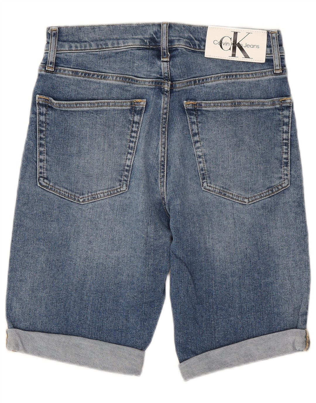 CALVIN KLEIN Pantaloncini di jeans da uomo W29 piccoli in cotone blu