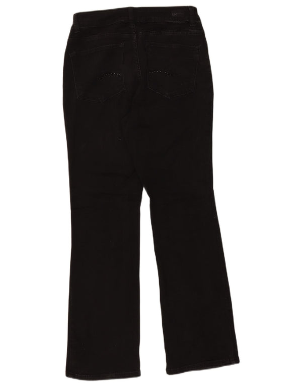 LEE Womens Curvy Fit Bootcut Casual Trousers US 6 Medium W27 L30 Black