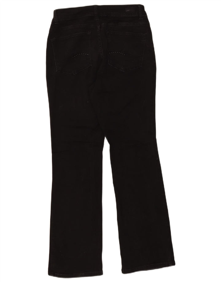 LEE Womens Curvy Fit Bootcut Casual Trousers US 6 Medium W27 L30 Black