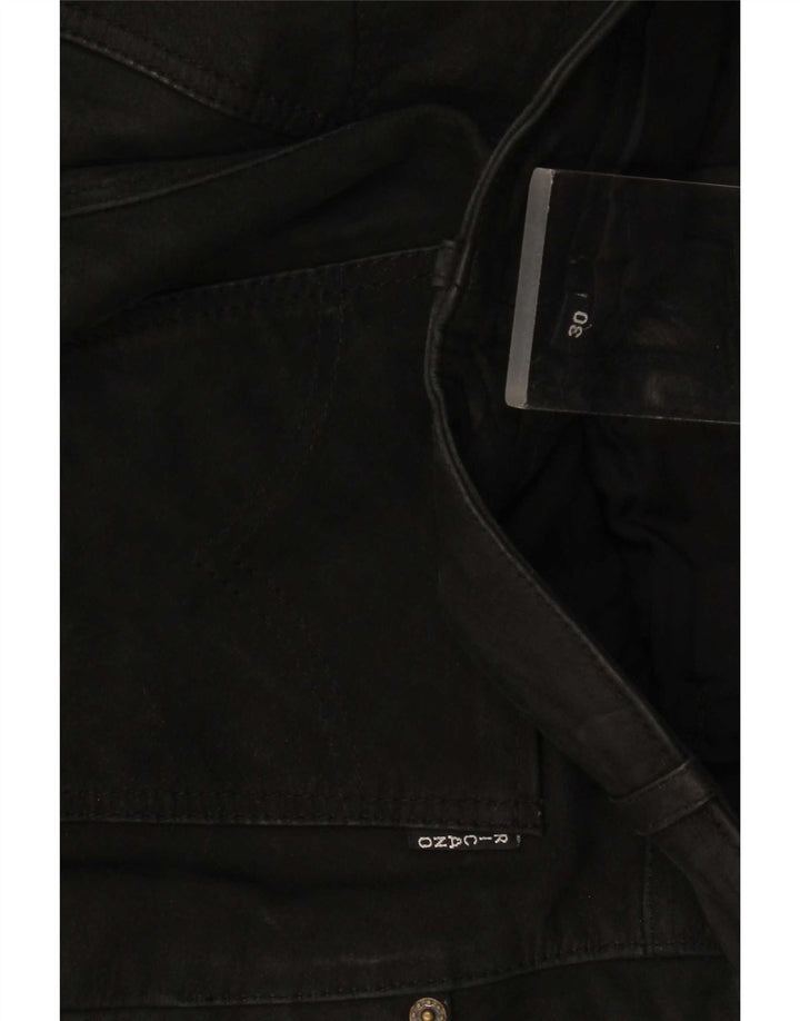 Pantaloni in pelle da uomo Ricano W30 L32 Neri