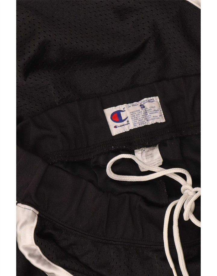 Pantaloncini sportivi da uomo Champion Small in poliestere color block nero