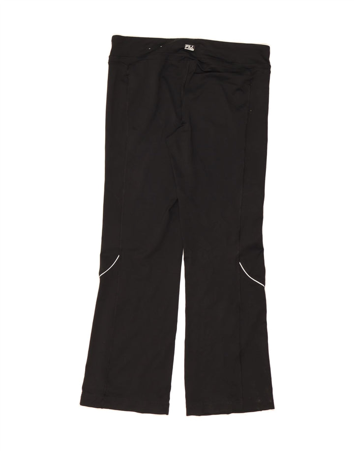 FILA Womens Tracksuit Trousers UK 16 Large Black Vintage Fila and Second-Hand Fila from Messina Hembry 