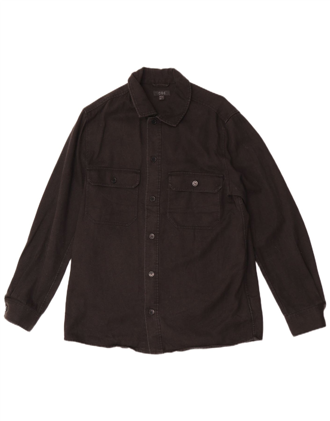 Camicia Cos da uomo in denim piccola Lyocell nera
