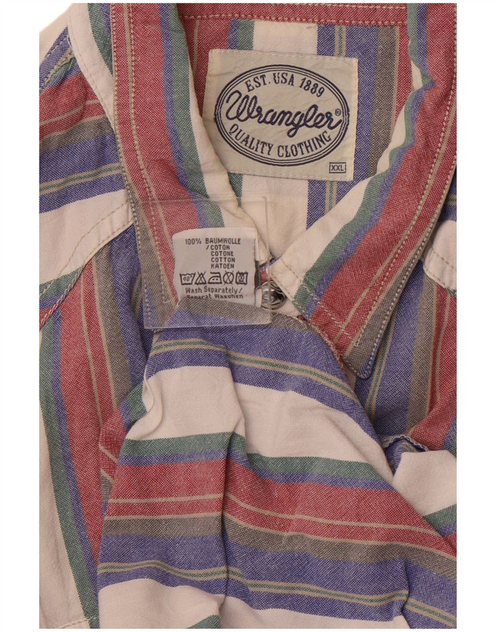 Camicia da uomo WRANGLER 2XL cotone a righe multicolore
