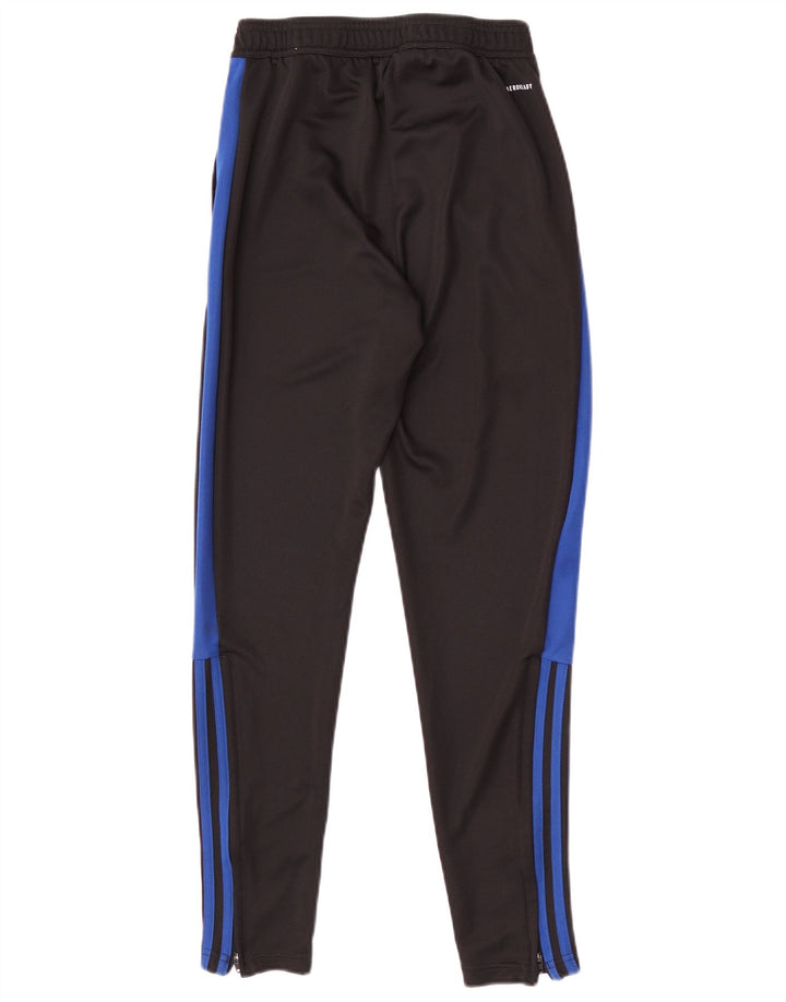 Pantaloni da tuta Adidas Aeroready da uomo piccoli in poliestere color block nero
