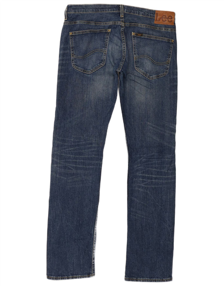 Jeans Lee Powell Slim da uomo W34 L34 cotone blu navy