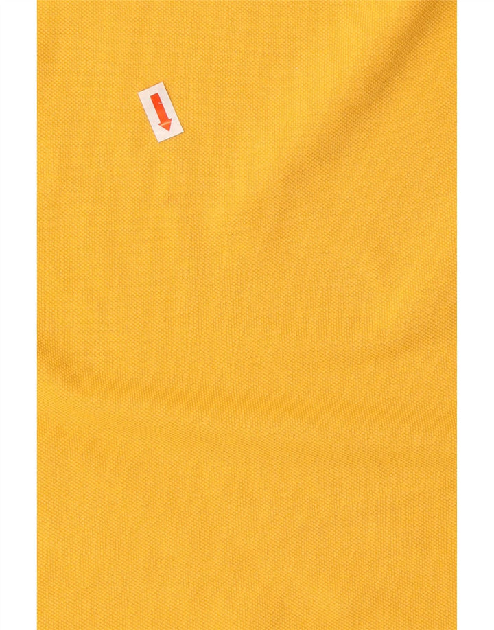 Polo da uomo DACK'S grande in cotone giallo