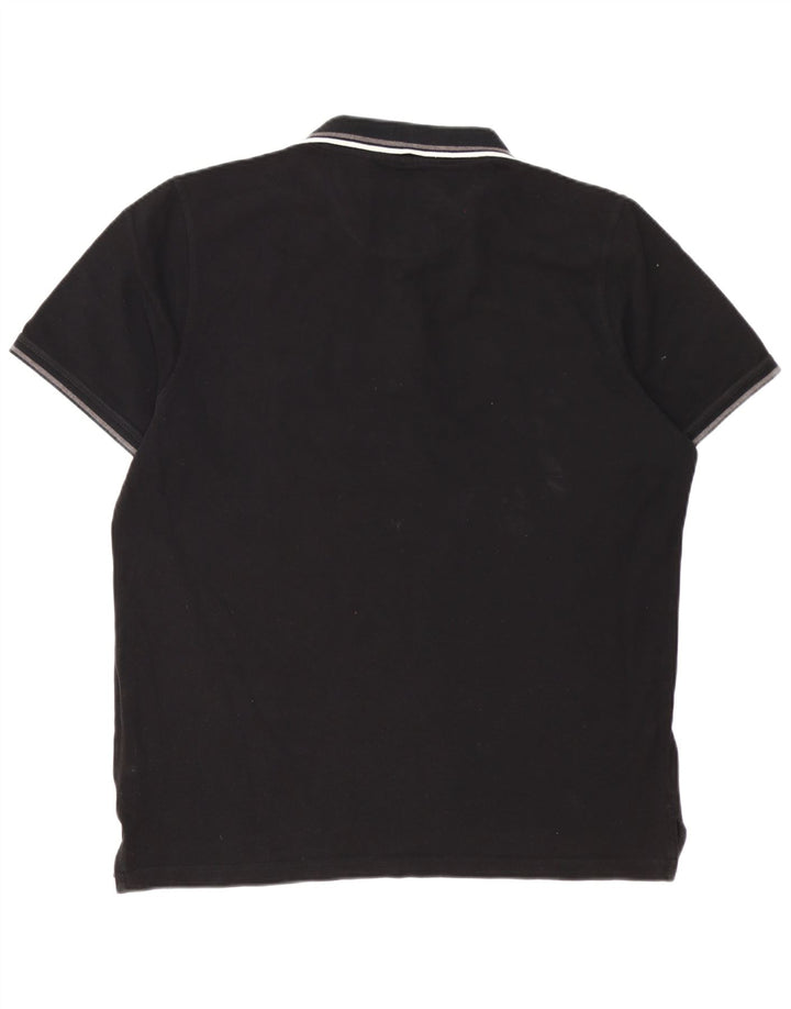 Polo regolare da uomo Pierre Cardin XL in cotone nero
