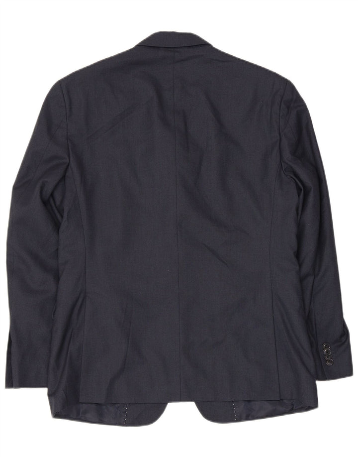 Giacca blazer corta da uomo a 2 bottoni Tommy Hilfiger UK 38 medio blu navy