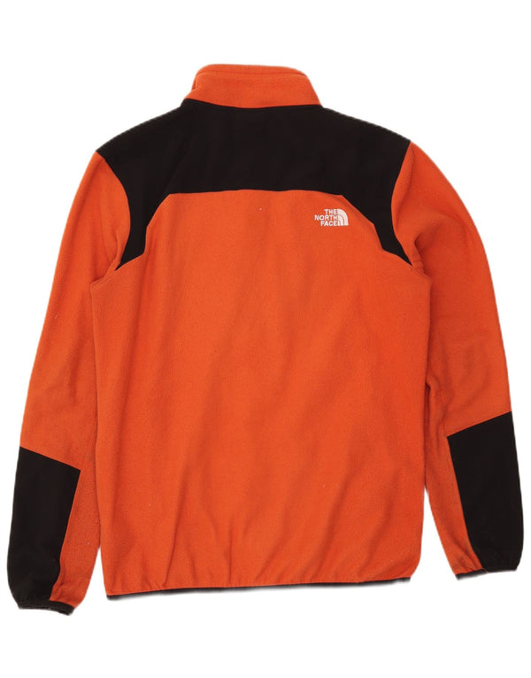 Giacca in pile da uomo The North Face UK 38 Poliestere color block arancione medio
