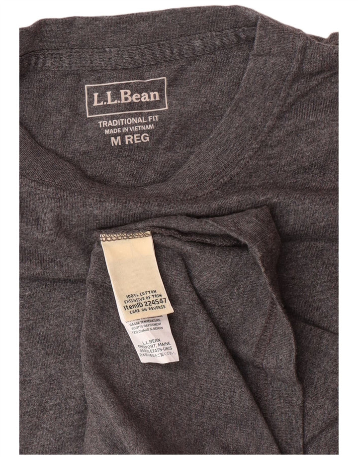 L.L.BEAN T-shirt da uomo dal taglio tradizionale, top in cotone grigio medio