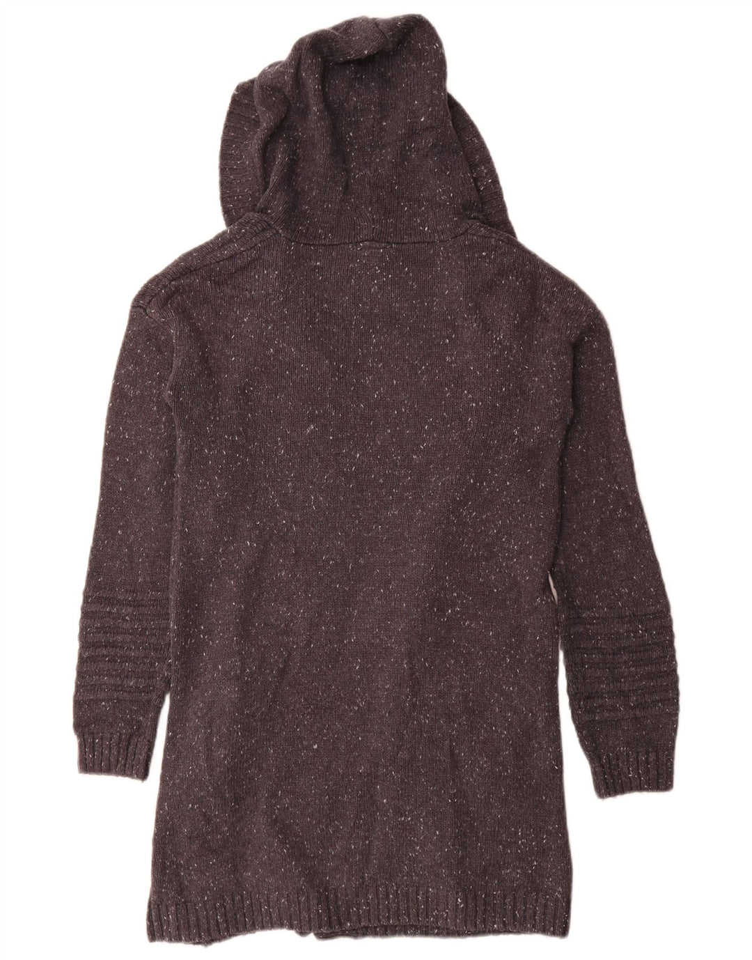 Maglione cardigan aperto lungo da donna Rip Curl UK 14 Grigio medio chiazzato