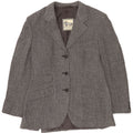 Giacca blazer a 3 bottoni da donna Norton & Wilson UK 12 grigio medio a spina di pesce