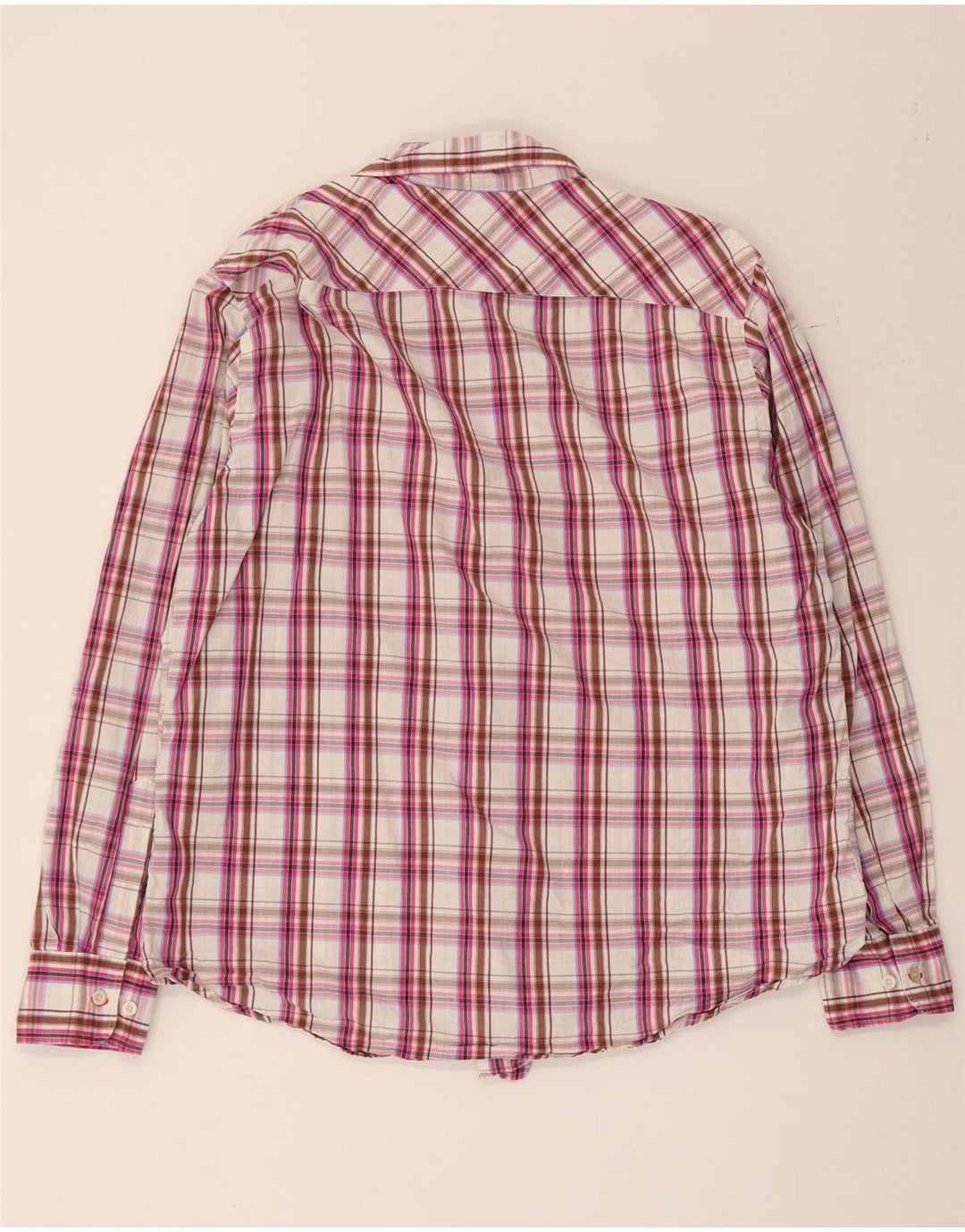 MARLBORO CLASSICS Camicia da uomo vestibilità regolare XL in cotone a quadri multicolore