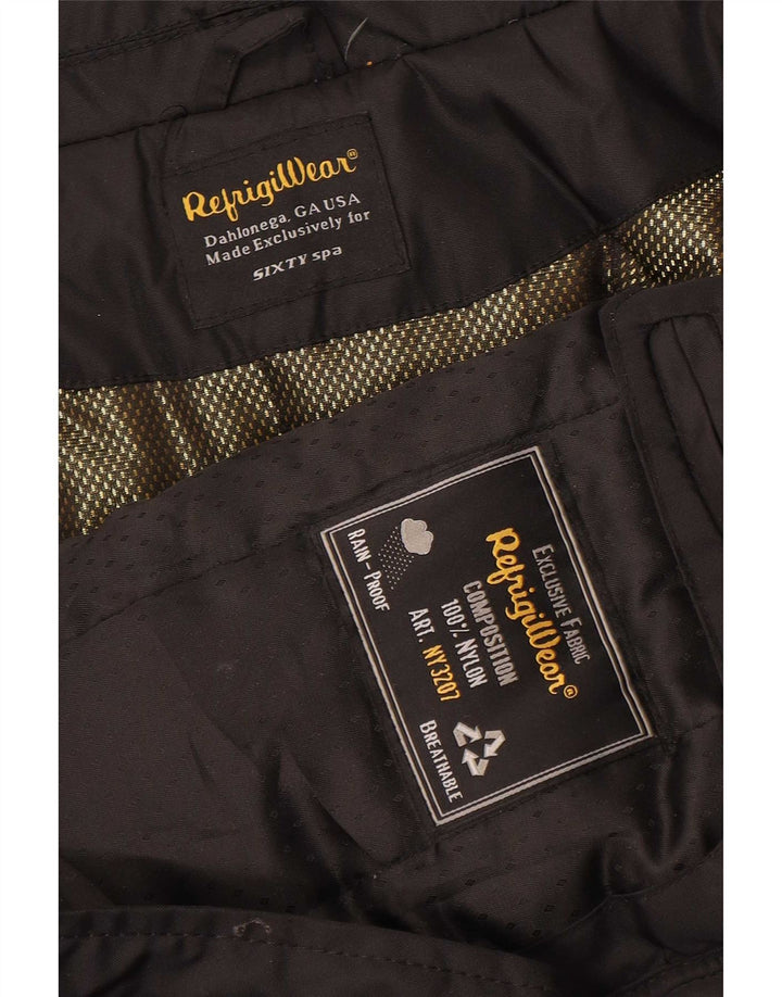 Giubbotto bomber imbottito da uomo Refrigiwear UK 40 grande nylon nero