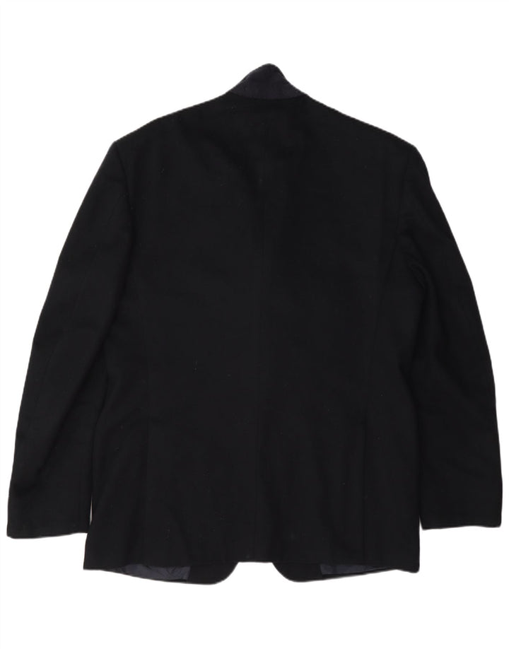 Giacca Blazer 2 Bottoni Trussardi Uomo IT 52 XL Blu Navy Lana
