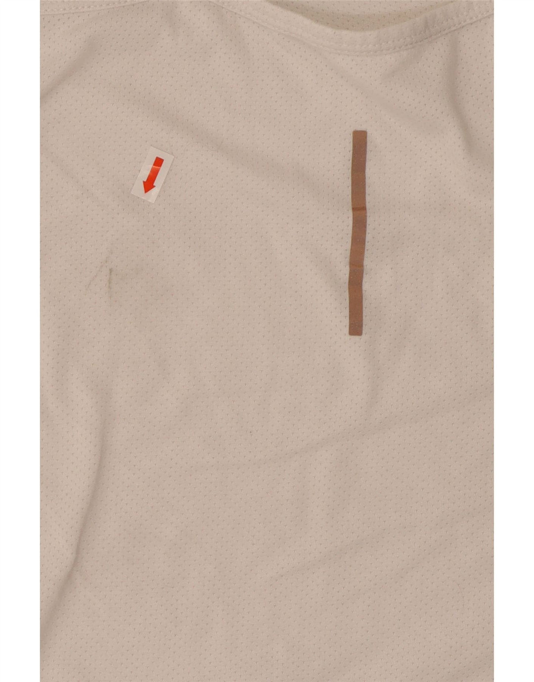 Canotta Nike Dri Fit da donna UK 14 Large in poliestere bianco sporco