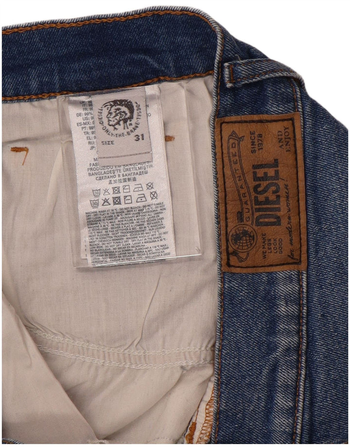 Pantaloncini di jeans invecchiati da donna DIESEL W31 cotone blu medio