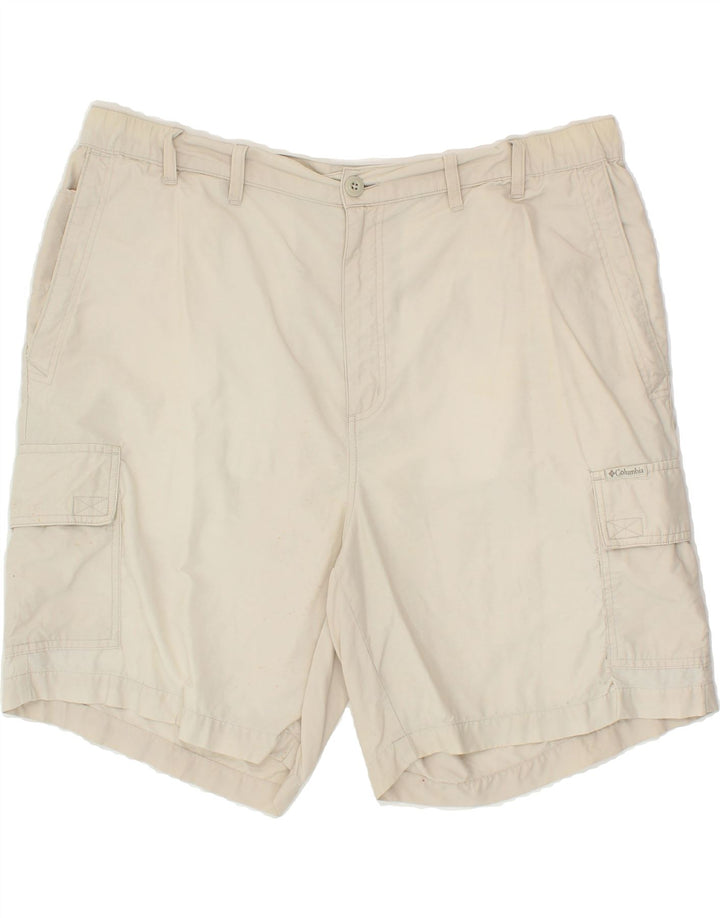 COLUMBIA Mens Cargo Shorts W38 XL Grey Cotton Vintage Columbia and Second-Hand Columbia from Messina Hembry 