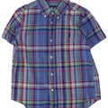 Camicia a maniche corte da bambino Ralph Lauren 4-5 anni in cotone a quadri blu