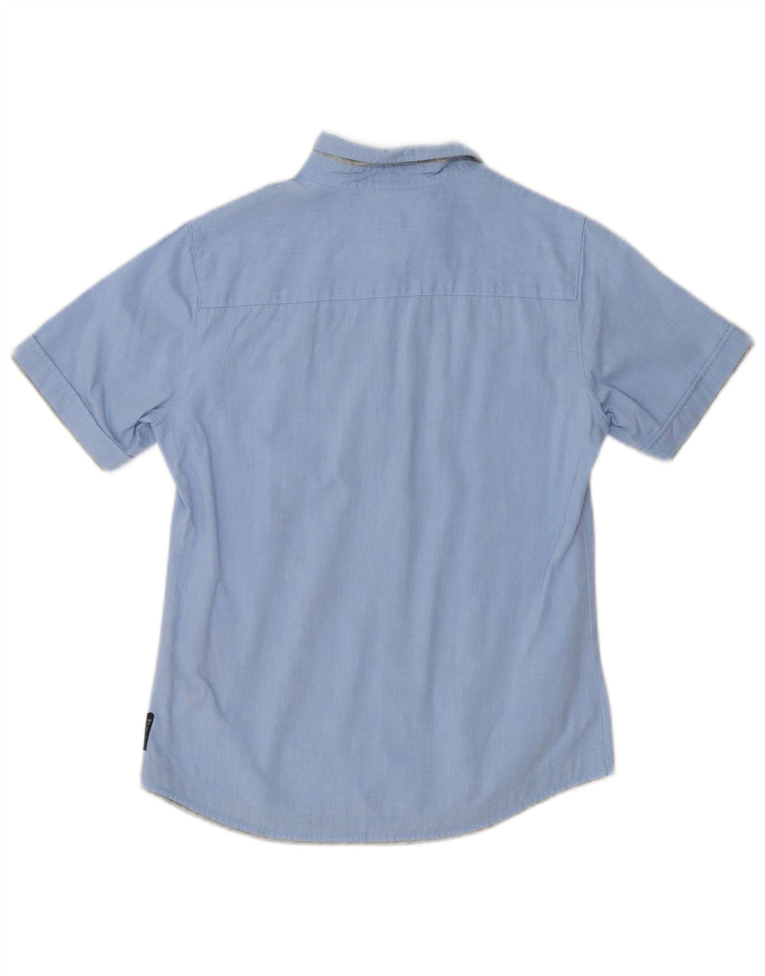 Camicia Armani Junior Bambino Manica Corta 12-13 Anni Cotone Blu