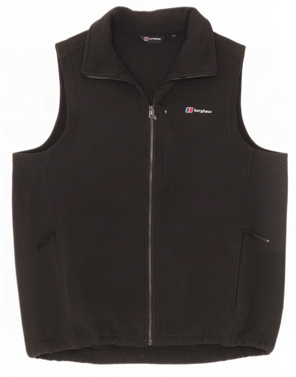 Gilet in pile da uomo Berghaus UK 42 XL cotone nero