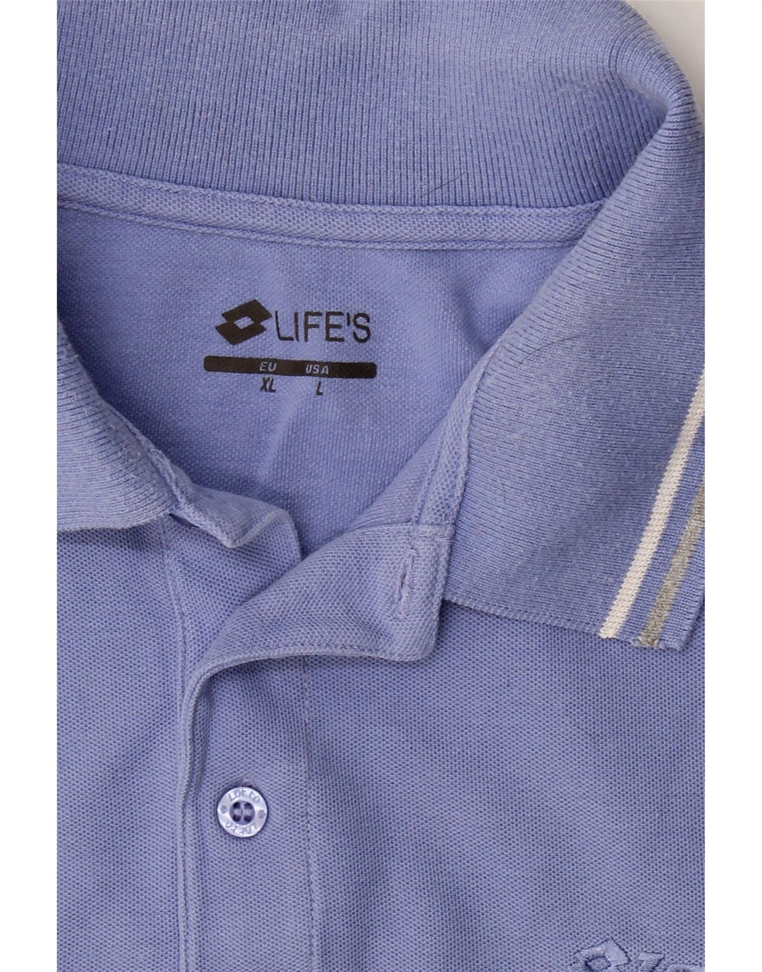 LOTTO Mens Polo Shirt Large Purple Vintage Lotto and Second-Hand Lotto from Messina Hembry 