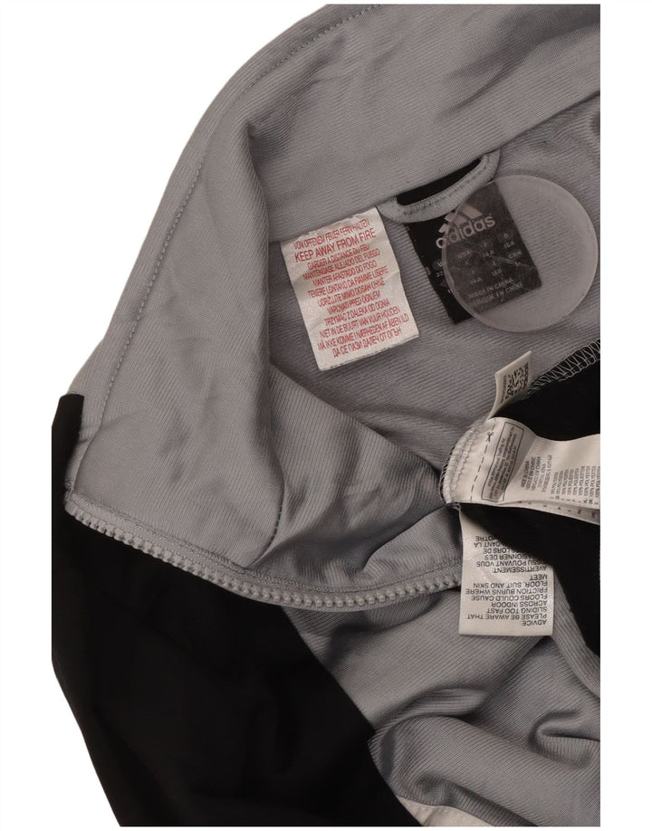 Giacca superiore della tuta da ragazzo ADIDAS 13-14 anni Poliestere color block grigio