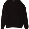 Maglione Zara da uomo con scollo a barca in cotone nero medio