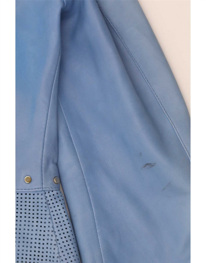Giubbotto bomber in pelle da donna Penny Black UK 14 Grande pelle blu