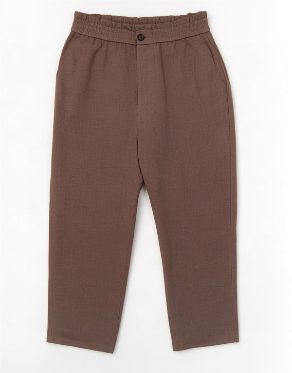 Pantaloni corti affusolati a vita alta da donna Zara 2XL W34 L24 Grigi