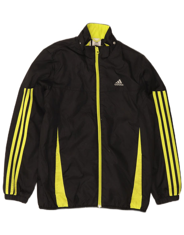 Giacca da tuta ADIDAS da ragazzo 11-12 anni in nylon color block nero