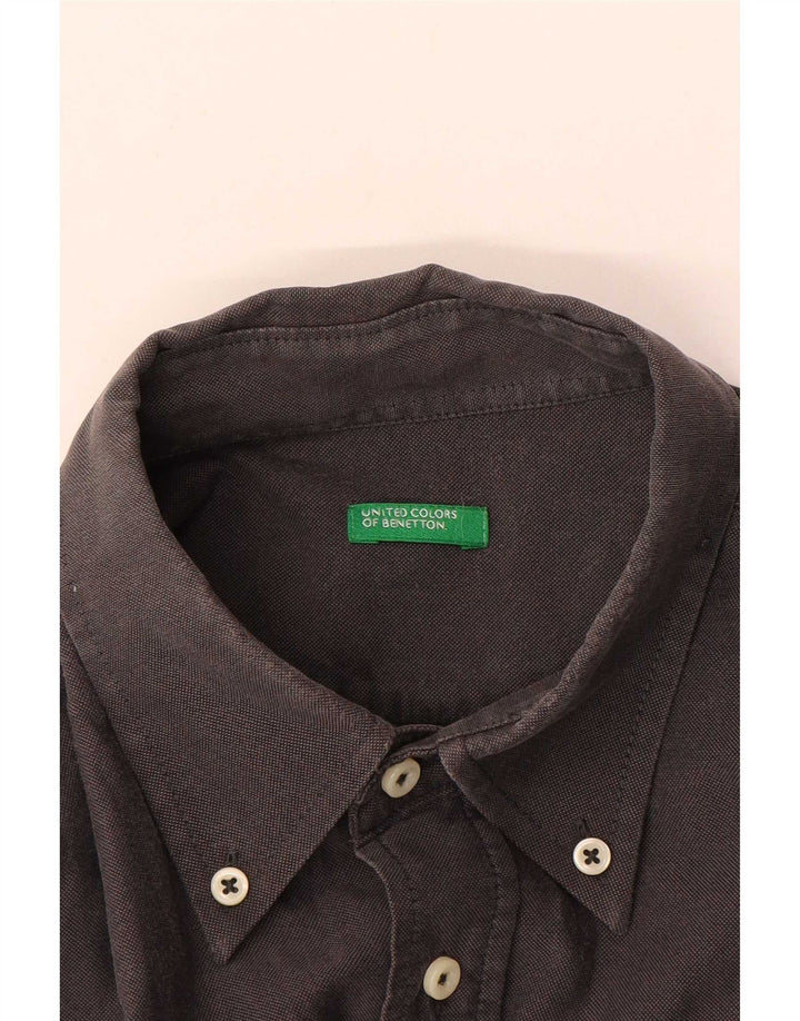 Camicia Benetton Uomo Grigio Medio