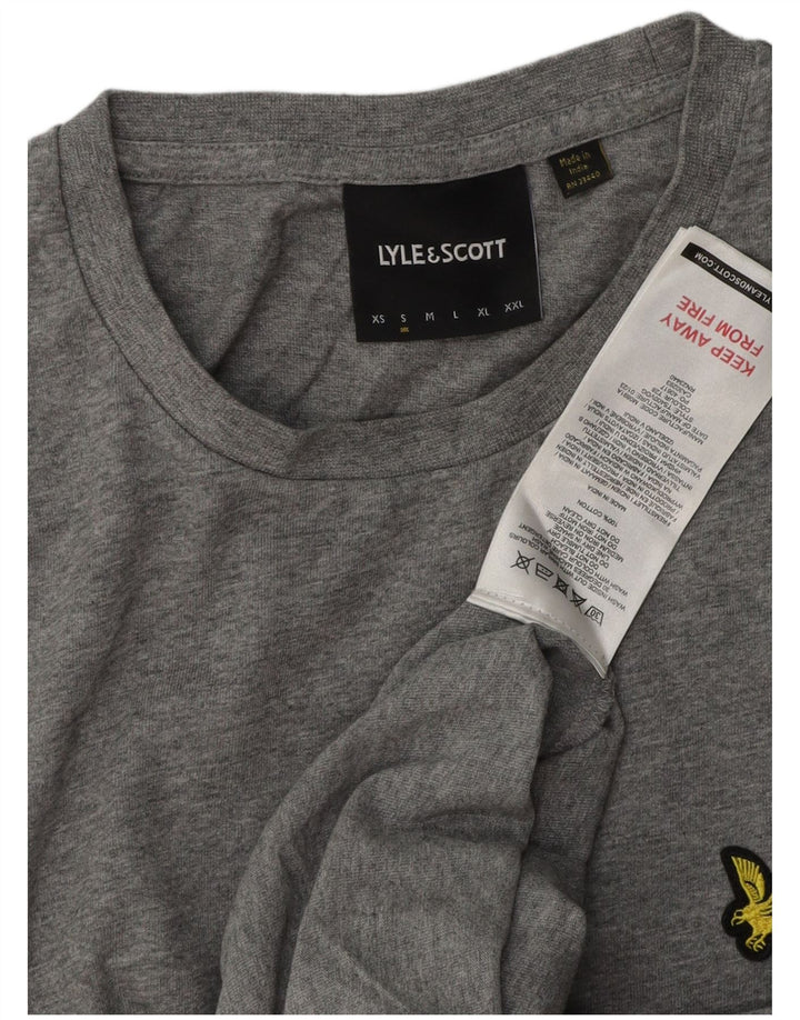T-shirt da uomo Lyle & Scott Top piccola in cotone grigio