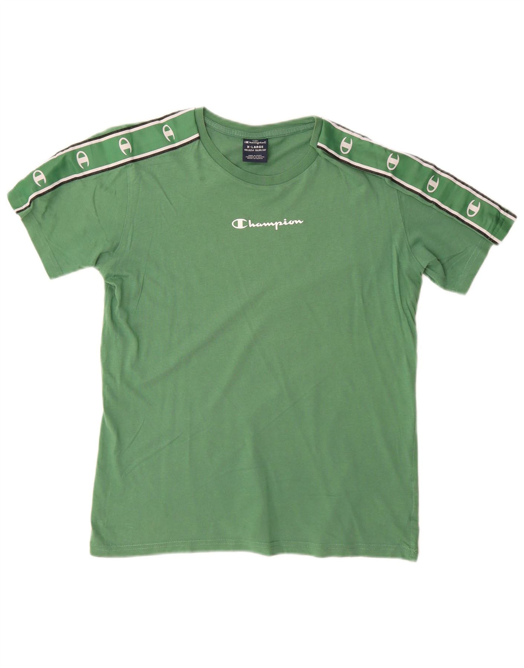 T-shirt grafica da ragazzo Champion Top 13-14 anni XL Verde