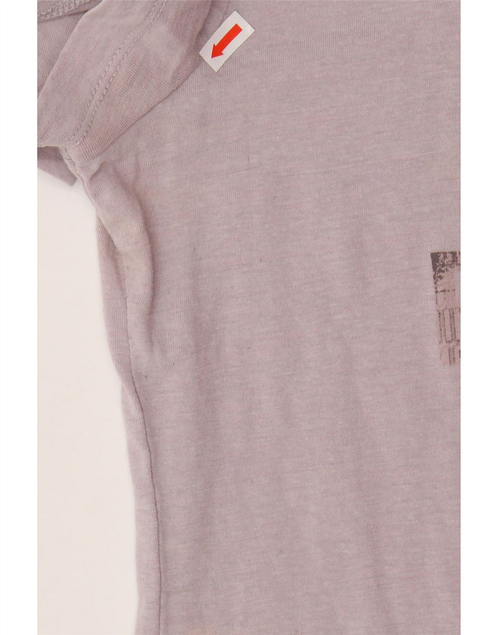 REEBOK Womens Graphic T-Shirt Top UK 12/14 Medium Pink