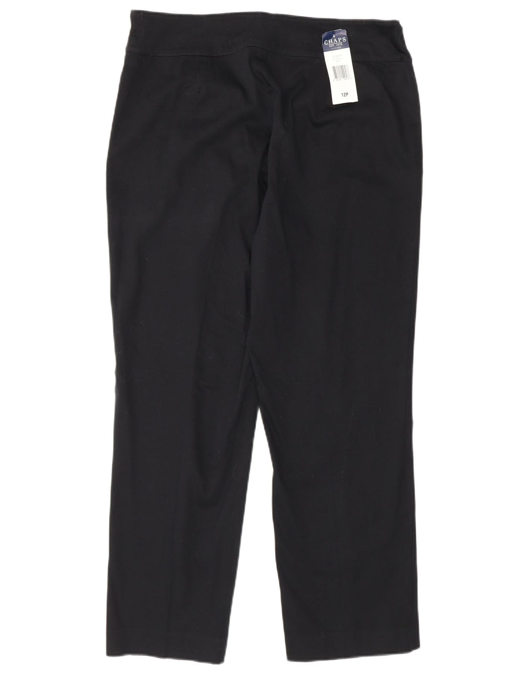 Pantaloni chino dritti da donna Chaps US 12 Large W32 L27 Neri