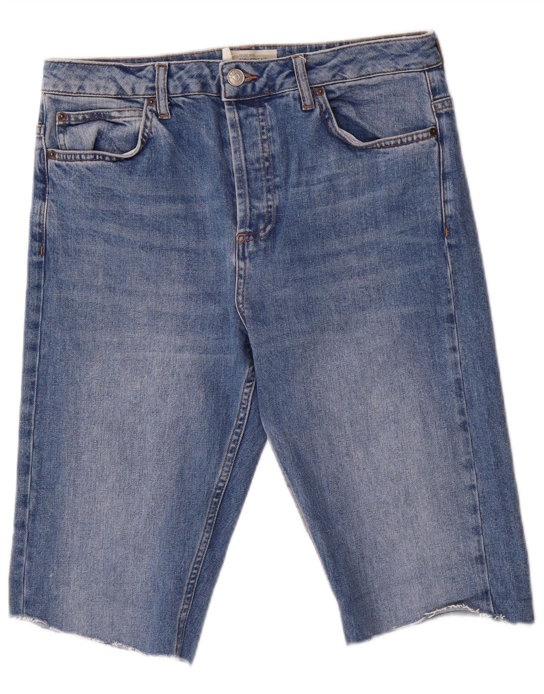 Pantaloncini di jeans da donna Topshop W30 cotone blu medio