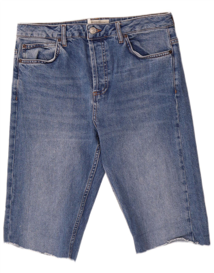 Pantaloncini di jeans da donna Topshop W30 cotone blu medio